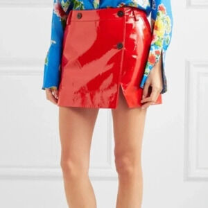 Top shop Unique Pleather Mini Skirt NWT